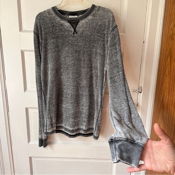 J. America Men’s Vintage Zen Waffle Knit Thermal Shirt Lg Long Sleeve Cotton - Picture 12 of 15